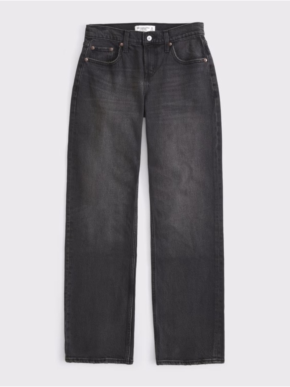 Abercrombie & Fitch Low Rise 90s Relaxed Jeans in Washed Black